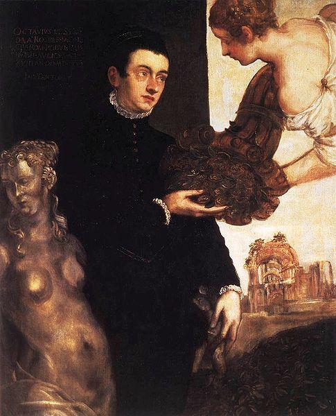 Jacopo Robusti Tintoretto Portrait of Ottavio Strada oil painting image
